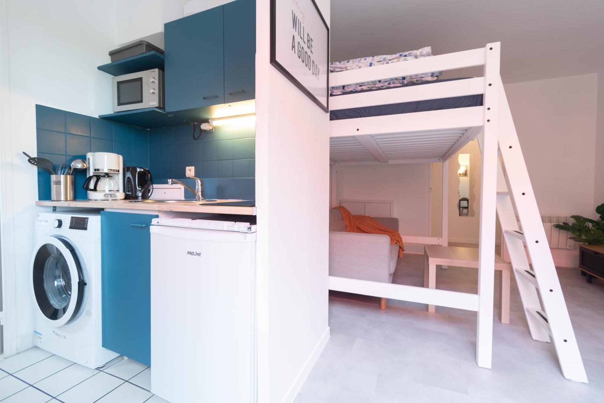 Le Studieux 2-t1-25m2-metro 7 Apartment *